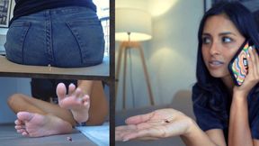 TOYING WITH THE TINY MAN - Giantess Enola ( FullHD)