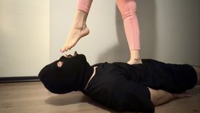 Adriana Soft Trampling, foot domination and Foot gagging session