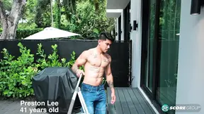 Preston Lee asks a young guy to fix her light  Then she