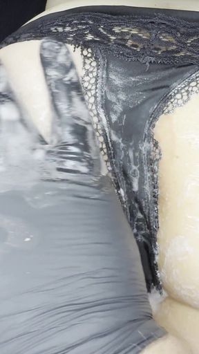 Jaw-dropping moment from &quot;Messy foam butt massage!&quot;