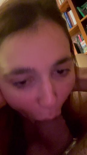Oda films himself in POV swallowing Desess' cock and looking him in the eye