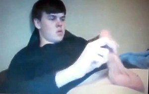 chubby young guy with huge  cock on cam