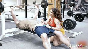 Tattooed gym girl Mara Martinez surprises trainer with her big boobs and gets creampied