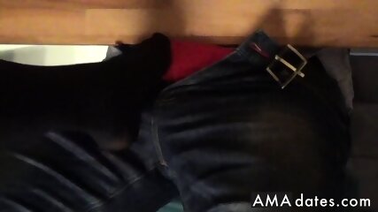 nylon footplay under the table