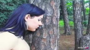 Skinny Boy Fucked Outdoors by Horny Tranny Anally