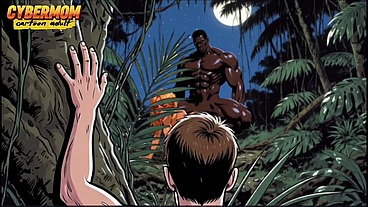 White Married Woman Tastes a Big Black Cock. Cheating Wife BBC. Cartoon Comic Novel Summer Camp