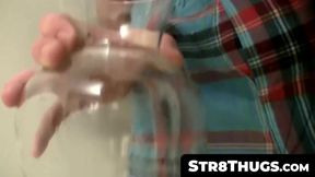 Str8Thugs.com - Good looking straight jock's closet-bound jerk off and cum blasting s