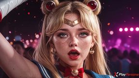 a hot cosplayer wasn t afraid to take on the challenge and accepted a sex battle in front of the audience [ai]
