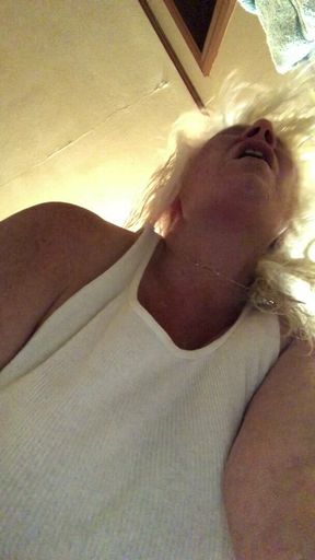 Hard masturbation from behind