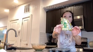 Baking Carrot Cake Muffins while Fucking myself
