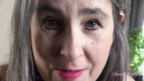 Hairy mature mom with big natural tits wants to masturbate