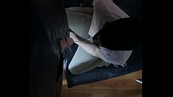 Homemade - I ordered this boy to get on his knees, blindfolded, and I pissed in his mouth through a gloryhole... he gets hard and sucks me