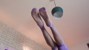 Amber And Weronika - Violet Stockings