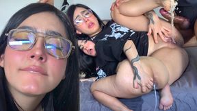 I LET MY ROOMMATE CREAMPIE MY TINY ASSHOLE AND SQUIRTED ON HIS COCK BECAUSE I STOLE HIS T-SHIRT
