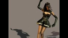 Horny Anime Babe Gives Throat-Fucking Blowjob & Cums On Big Tits