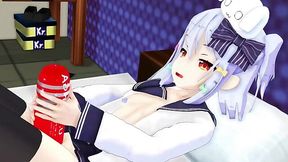 Japanese Masturbation: MMD Inuyama Tamaki Gets Off