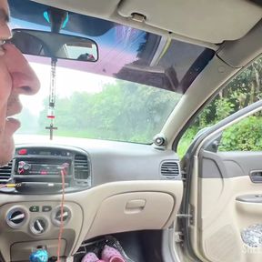 REAL - Lucky taxi driver fucks busty stepmom he meets on the road.