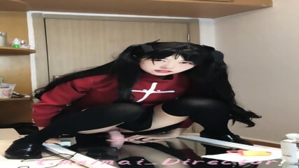 mai_DirectorTohsaka Rin cosplay masturbation