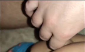 Horny Stepdaddy Fucks His Tiny Twink Ass Bareback with a Hairy Cock