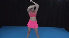 Four Sexy Ladies Wrestling and Tickling at the Gym