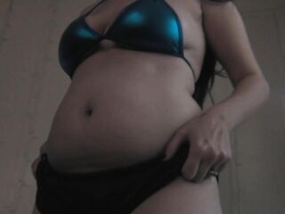 Bulky Abdomen Disrobe Tease - Gain Gal - Gaining Weight - Obese - big beautiful woman - Gaining Weight Fetish