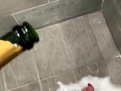 Amateur striptease and Solo masturbation