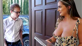 Nerd Girl Assists Her MILF Neighbor and Gets Seduced Instead