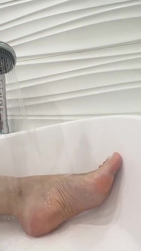 Washing My Feet After My Workout