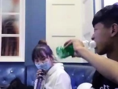 Close up POV of teen sucking cock