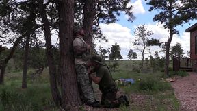 military hook-up in the woods with jim love and jason collins!