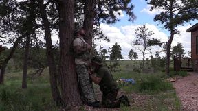 military hook-up in the woods with jim love and jason collins!