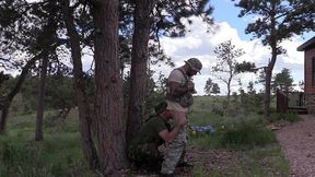 military hook-up in the woods with jim love and jason collins!