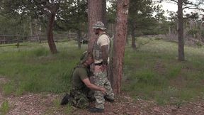 military hook-up in the woods with jim love and jason collins!