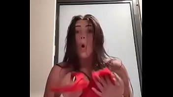 Big Tits Fall Out of Red Dress