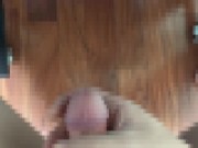亀頭を真っ赤にさせて大量射精