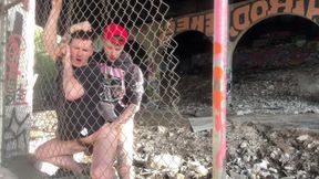 Cruising Tatted Fxggot Fuck Kian Fuk at the Tracks