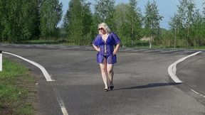 nude walk in road
