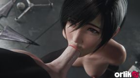 Yuffie Final Fantasy 7 Completely Nude Blowjob Service - Wet & Messy 4K 3D Animation