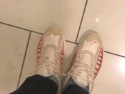 Sore feet at work, big swollen bunions and corns