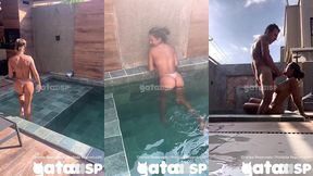 fui tomar banho depois da praia e o corno nao aguentou ficar so olhando