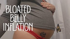 Showing bloated belly and doing inflation different angles