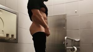 Pup & Tank Have Messy raw Sex In Airport throne room - ass Nail