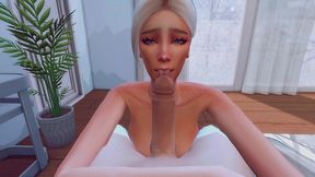 futanari stepmom arranged hard anal sex for a straight stepdaughter sims me hentai animation