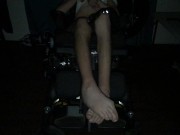 Watch My Leg Spasms During an Intense Orgasm In My Wheelchair