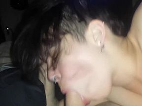 Little Neko Blows And Fucks Sir Kinks Dick And Swallows Some Musky Cum!!