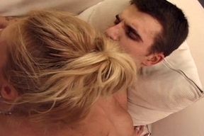 Busty French maid MILF assfucked until a facial