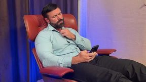 Boss Joey Jerks Off Barefoot & In Dress Socks