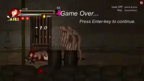 Redhead Tempts Demonic Beasts in Hellfire Hentai Fantasy Cream Pie Chaos