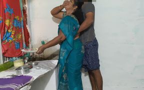 Stepaunty Was Cleaning the Dishes in the Kitchen Wearing a Saree and I Went Behind Her and Tied Her up and Had Sex with Her