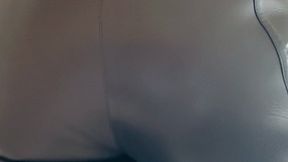 Massive cumshot over my Gucci leather pants